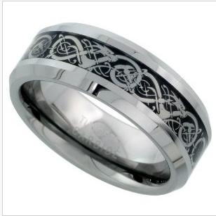 celtic tungsten rings for valentine’s day